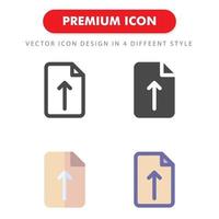 upload icon pack isolated on white background. for your web site design, logo, app, UI. Vector graphics illustration and editable stroke. EPS 10.