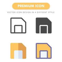 Floppy Disk Diskette icon pack isolated on white background. for your web site design, logo, app, UI. Vector graphics illustration and editable stroke. EPS 10.