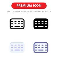 keyboard icon pack isolated on white background. for your web site design, logo, app, UI. Vector graphics illustration and editable stroke. EPS 10.