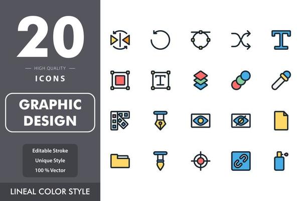 Graphic design icon pack