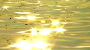 Water Reflections on Yellow Sea Water video