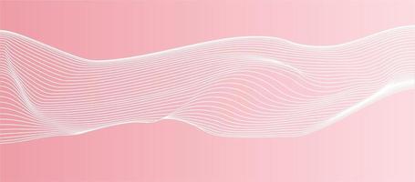 Illustration vector of line dynamic waves pink, and background color pink