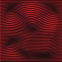 line wave abstract red vector