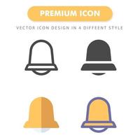 bell icon pack isolated on white background. for your web site design, logo, app, UI. Vector graphics illustration and editable stroke. EPS 10.