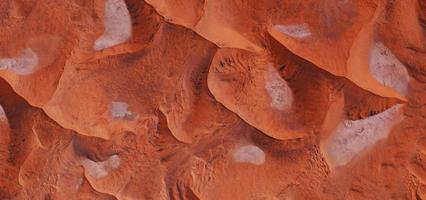 Vista aérea de las dunas de arena en el desierto del Sahara. foto