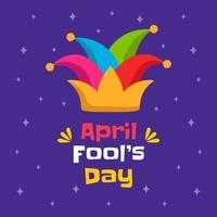 Funny April Fool's day vector