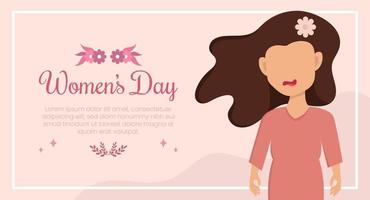 8 de marzo fondo de celebración del día internacional de la mujer vector