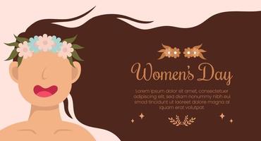 March 8th international women's day celebration background vector