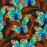 Modern minimal abstract floral organic pattern design vector