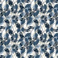 Modern trendy abstract retro style floral seamless pattern design vector