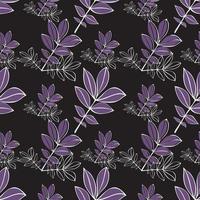 Abstract minimal modern floral organic pattern design vector