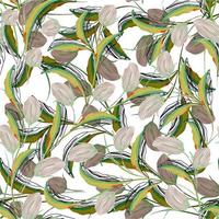 diseño de patrón abstracto moderno de repetición orgánica floral vector