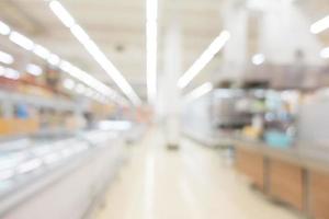 Abstract defocused shopping mall interior photo