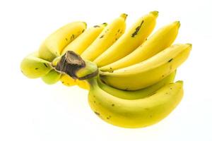 Bananas on white background photo