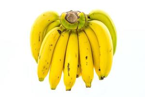 Bananas on white background photo