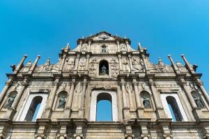 Ruins of St. Paul's Church in Macau photo