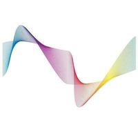 Sound waves  line vector illustration design