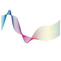 Sound waves  line vector illustration design