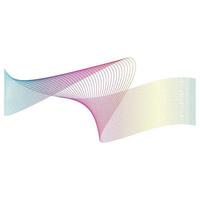 Sound waves  line vector illustration design