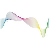 Sound waves  line vector illustration design