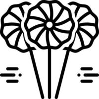 icono de línea para lolipop vector