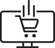 Line icon for ecommerce vector