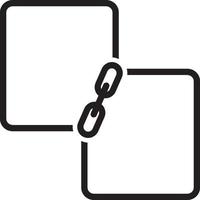 Line icon for link vector