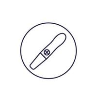 pregnancy test line icon vector