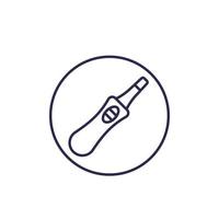 pregnancy test icon, line vector