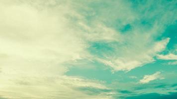 White clouds on blue sky photo