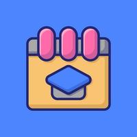 Note Vector Icon Illustration. Flat Cartoon Style Suitable For Web Landing Page, Banner, Sticker, Background.
