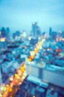 Blurred Bangkok city background photo