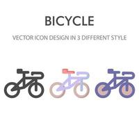 bicycle icon pack isolated on white background. for your web site design, logo, app, UI. Vector graphics illustration and editable stroke. EPS 10.