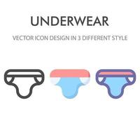 underwear icon pack isolated on white background. for your web site design, logo, app, UI. Vector graphics illustration and editable stroke. EPS 10.