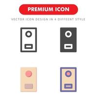 paquete de iconos de puerta aislado sobre fondo blanco. para el diseño de su sitio web, logotipo, aplicación, interfaz de usuario. Ilustración de gráficos vectoriales y trazo editable. eps 10. vector