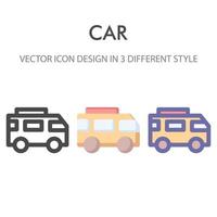 Motorhome icon pack isolated on white background. for your web site design, logo, app, UI. Vector graphics illustration and editable stroke. EPS 10.