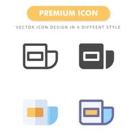 newsletter icon pack isolated on white background. for your web site design, logo, app, UI. Vector graphics illustration and editable stroke. EPS 10.