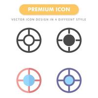 target icon pack isolated on white background. for your web site design, logo, app, UI. Vector graphics illustration and editable stroke. EPS 10.