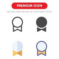 medal icon pack isolated on white background. for your web site design, logo, app, UI. Vector graphics illustration and editable stroke. EPS 10.