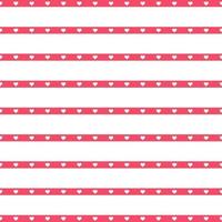 Seamless heart pattern. Repeating vector texture in red color. Cheerful background