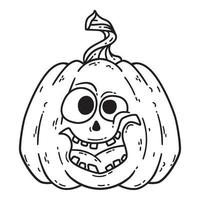 Halloween smiling pumpkin. vector