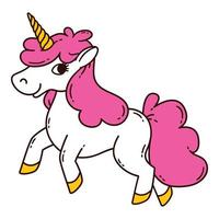 Cute unicorn vector illustration.