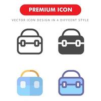 paquete de iconos de bolsa aislado sobre fondo blanco. para el diseño de su sitio web, logotipo, aplicación, interfaz de usuario. Ilustración de gráficos vectoriales y trazo editable. eps 10. vector