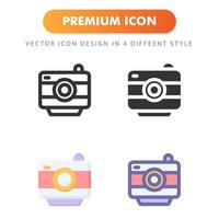 camera icon isolated on white background. for your web site design, logo, app, UI. Vector graphics illustration and editable stroke. EPS 10.