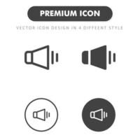 sound icon isolated on white background. for your web site design, logo, app, UI. Vector graphics illustration and editable stroke. EPS 10.