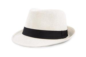 sombrero fedora blanco foto