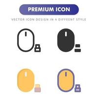 mouse icon isolated on white background. for your web site design, logo, app, UI. Vector graphics illustration and editable stroke. EPS 10.