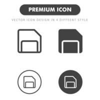 save icon isolated on white background. for your web site design, logo, app, UI. Vector graphics illustration and editable stroke. EPS 10.