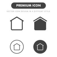 home icon isolated on white background. for your web site design, logo, app, UI. Vector graphics illustration and editable stroke. EPS 10.