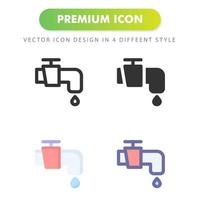 water tap icon isolated on white background. for your web site design, logo, app, UI. Vector graphics illustration and editable stroke. EPS 10.